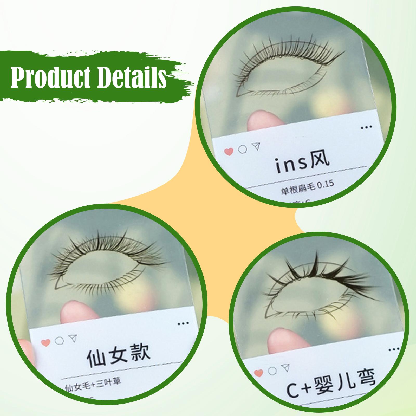 Women Accessories Store - Set di 14 Carte Effetto Ciglia,