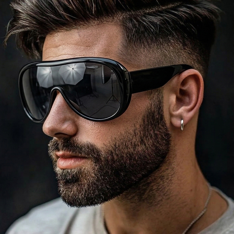 Sunglasses Oversized Square - Occhiali da Sole Oversize a Montatura