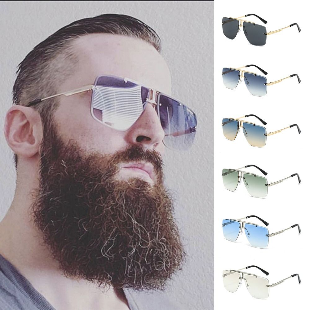 Sunglasses Oversized Square - 1pc occhiali da sole a doppio