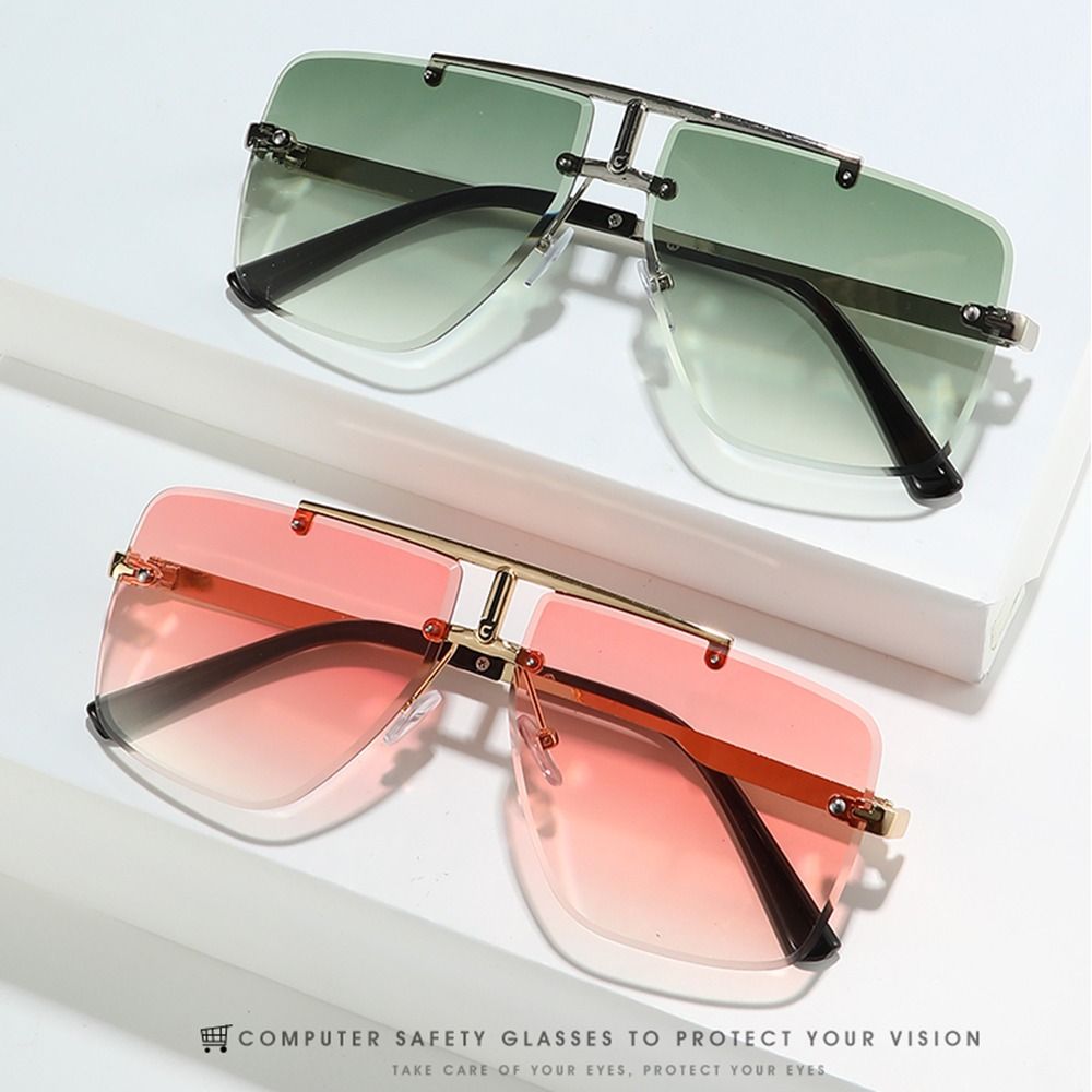 1pc occhiali da sole a doppio  - Sunglasses Oversized Square recensione e prezzo