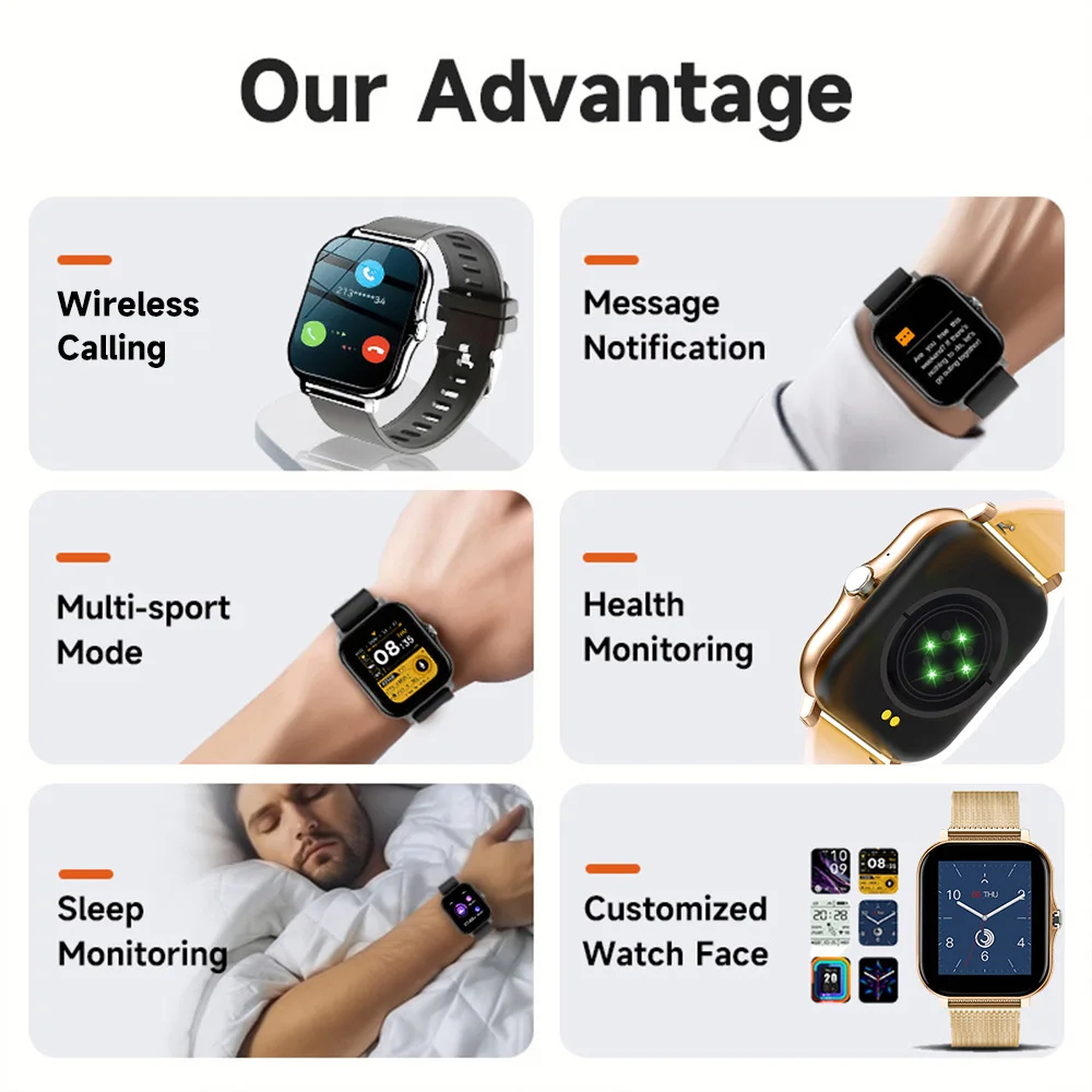 Smart Watch per Android IOS Or - Women Accessories Display recensione e prezzo